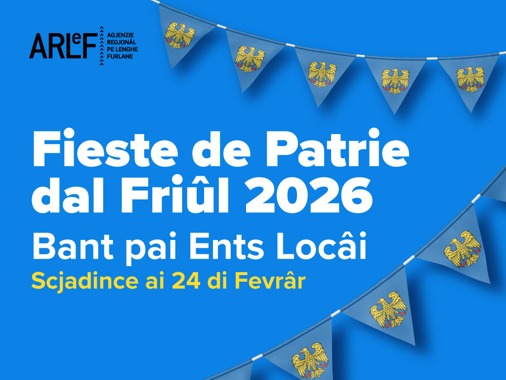 Fieste de Patrie 2026: publicât il Bant pai Ents Locâi